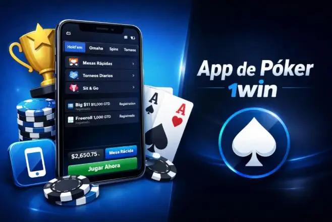 Juego móvil y app de póker de 1win Argentina